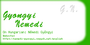 gyongyi nemedi business card