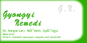 gyongyi nemedi business card